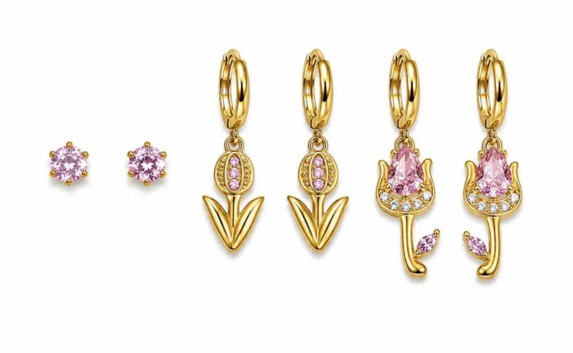 Set di 6 orecchini tully