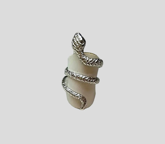 Anello big Snake argento