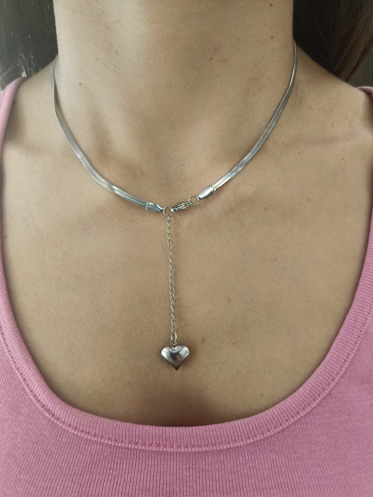 Collana snake silver