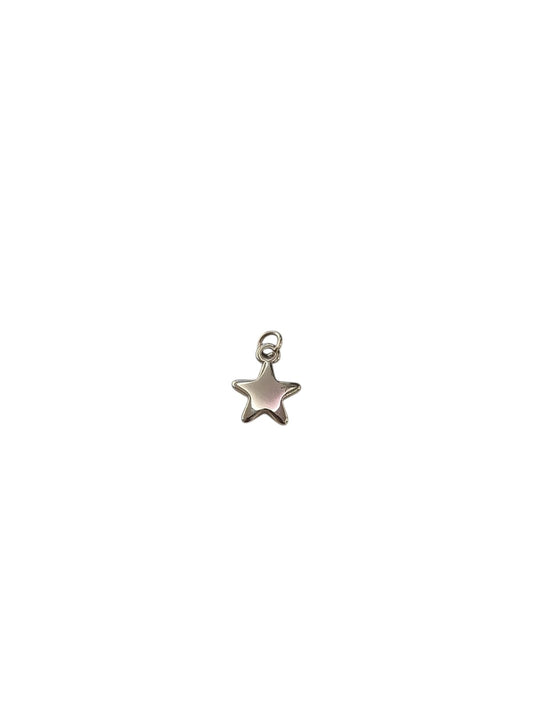 Ciondolo stella bombata silver