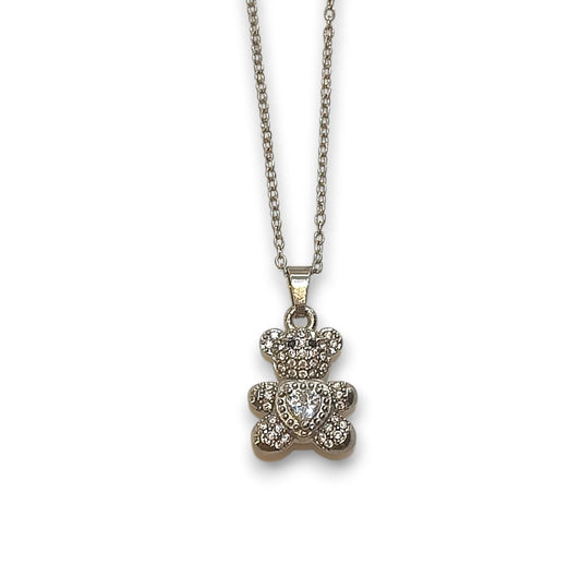 Collana teddyno zirconato