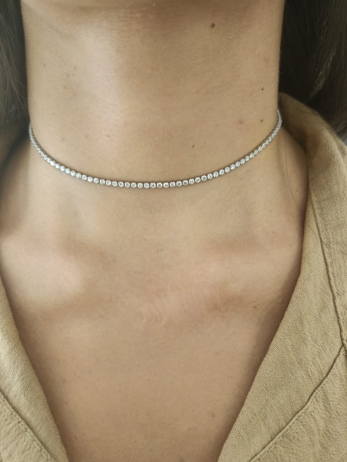 Choker tennis 2 mm con cursore