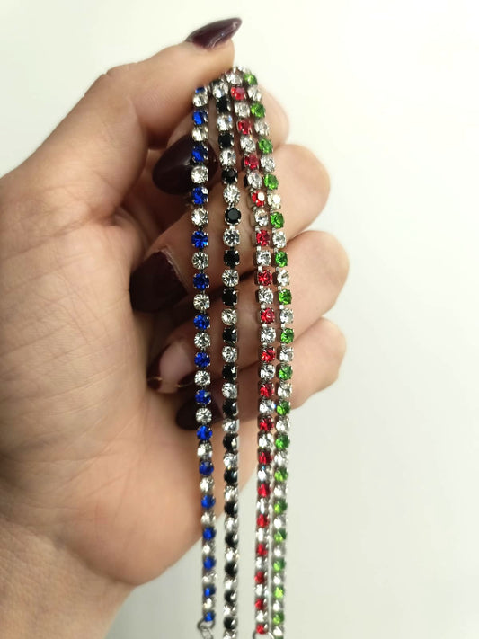 Bracciali tennis colorati