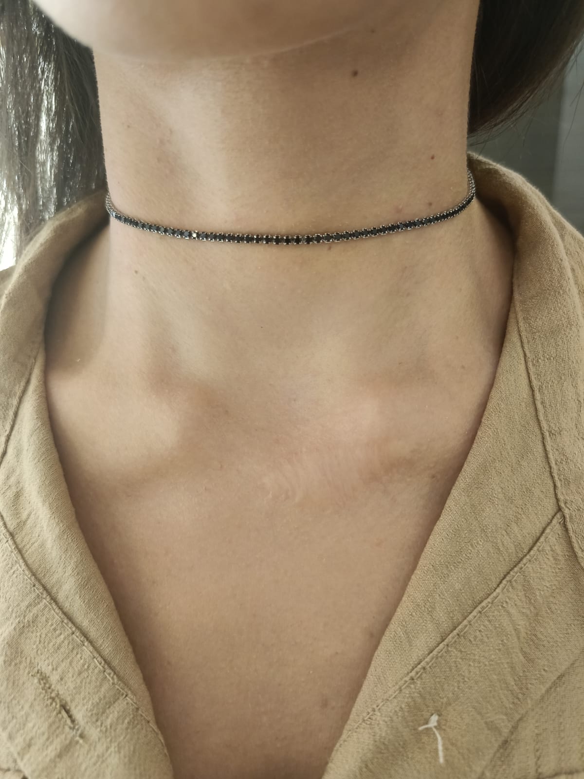 Choker tennis 2 mm con cursore