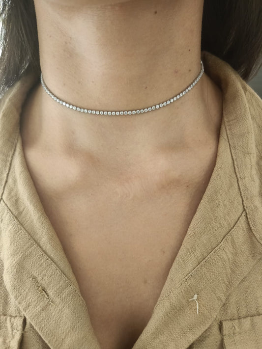 Choker tennis 2 mm con cursore